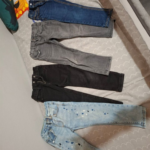 Zara boys' jeans like new, pack of 4, slim fit, size 110 cm