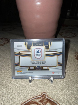 Isaia Cordinier Panini Select EuroLeague 2025-26 Memorabilia Card 07/55