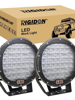 Rigidon Round LED Spotlights 225W 2 Pieces, New
