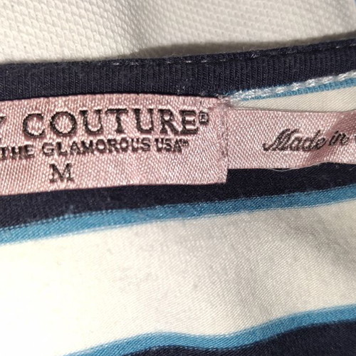 Juicy Couture striped dress like new, cotton, white and dark blue