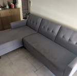 Tulsa 539 corner sofa, dark grey