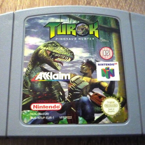 Turok Dinosaur Hunter Nintendo 64 game used, action adventure