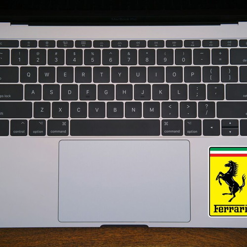 Ferrari logo sticker made to order, glossy paper