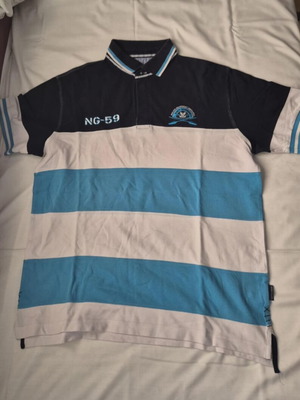Navy & Green Polo Shirt XL like new, black and turquoise