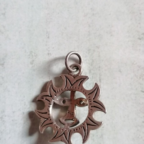 Silver 925 sun pendant new