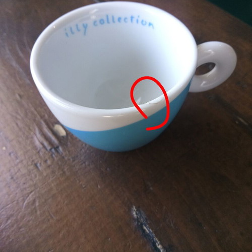 Illy collectible cup with slight wear used