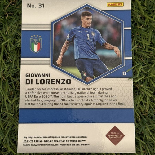 2021-22 Panini Mosaic FIFA Road to the World Cup Giovani Di Lorenzo card