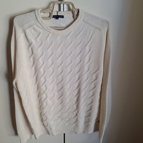 Oxford Company men's sweater XL new, off-white, relaxed fit