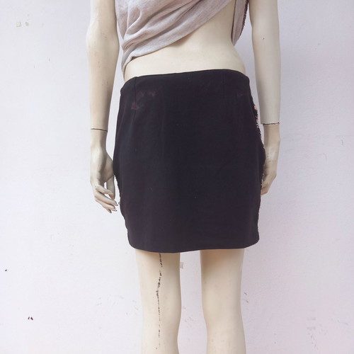 Mini embroidered skirt used with patterns