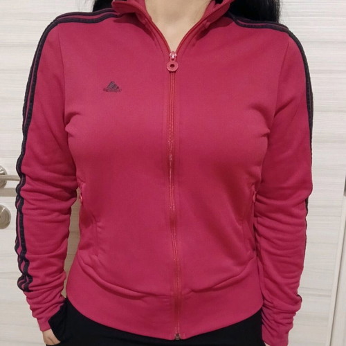 Adidas jacket pink like new, size S