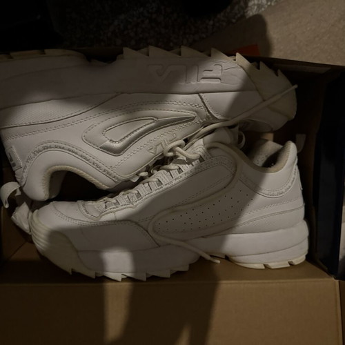 Fila sneakers size 43 used, white