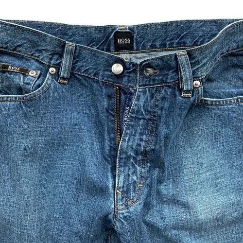 Hugo Boss Texas men's jeans used, straight fit, blue, size W34 L34