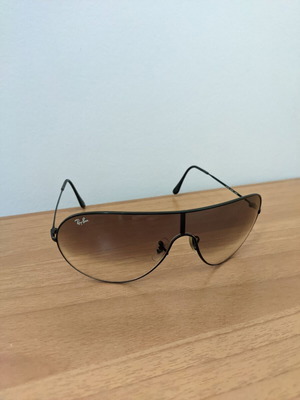 Authentic Ray-Ban Black Shield sunglasses like new