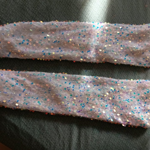 Wedding dress in tight mermaid line with sequins like new, size M