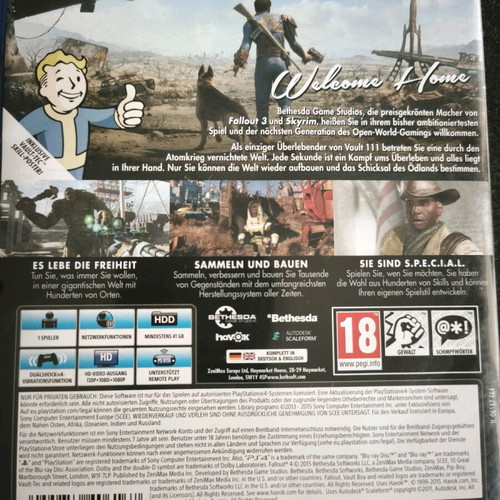Fallout4 PS4 like new, German-English