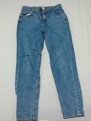 Mom Fit High-Waisted Jeans 36 Pull & Bear like new, blue