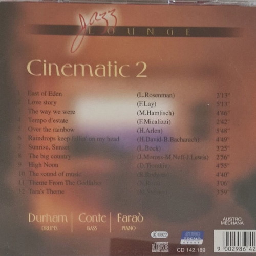 Jazz Lounge Cinematic 2 CD, Austro Mechana