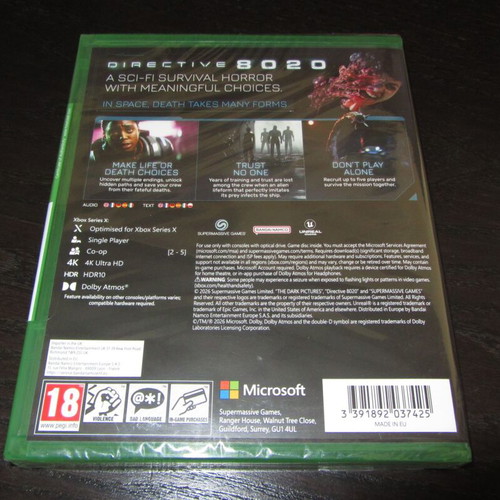 Directive 8020 Deluxe Edition Xbox Series X new sealed