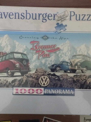 Ravensburger puzzle "Volkswagen Crossing the Alps" 1000 pieces new, sealed