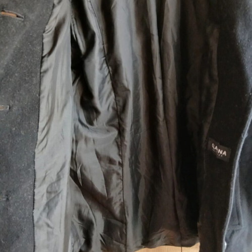Clarina women's wool coat No.46 large black like new