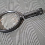 Magnifying glass USSR used with small crack