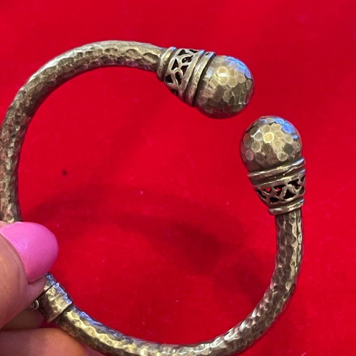 Silver 925 spiral bracelet used, fits up to 20 cm wrist