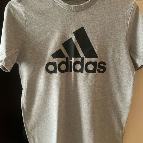 Adidas tshirt like new, grey, for age 13-14 years