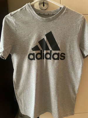 Adidas tshirt like new, grey, for age 13-14 years