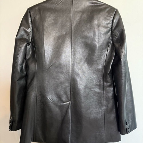 Zini leatherette jacket and pants set like new, black