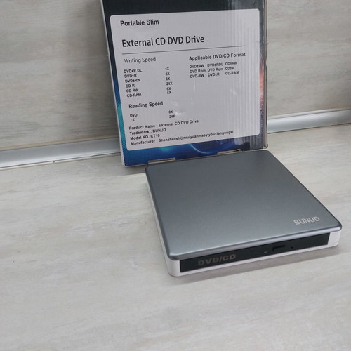 BUNUD CT10 External CD/DVD Drive 5-in-1 USB 3.0 & Type-C Hub