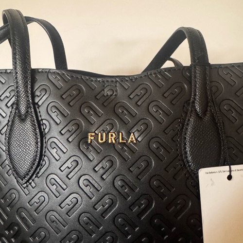 Furla black handbag new with tag