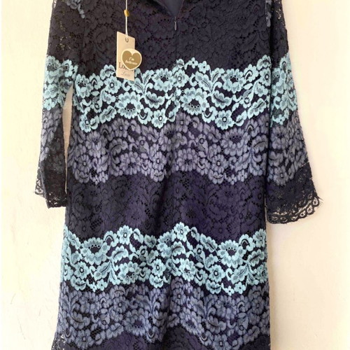 Louche lace dress Medium new with ombre blue shades