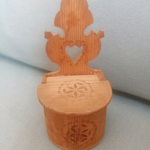Wooden vintage spice holder used