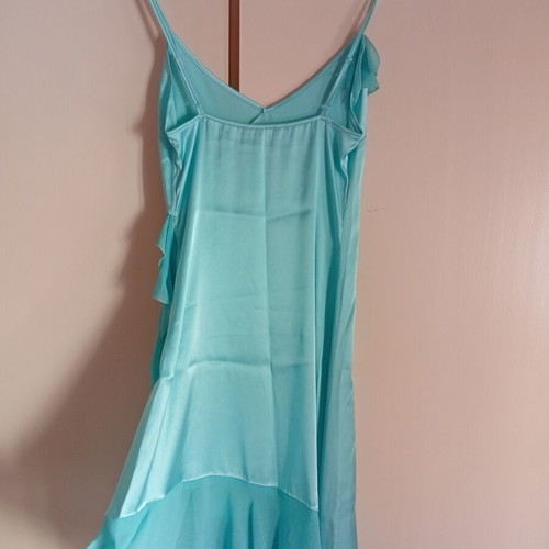 Rebecca Blu Satin Dress size S like new, turquoise