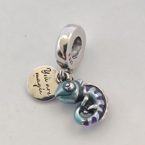 Chameleon charm made of S925 silver new with thermochromic enamel