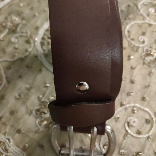 Genuine leather belt new, brown, size 105