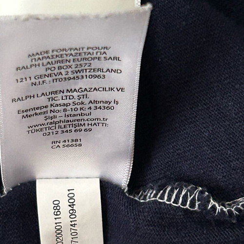 Polo Ralph Lauren rugby white and red, like new, size L