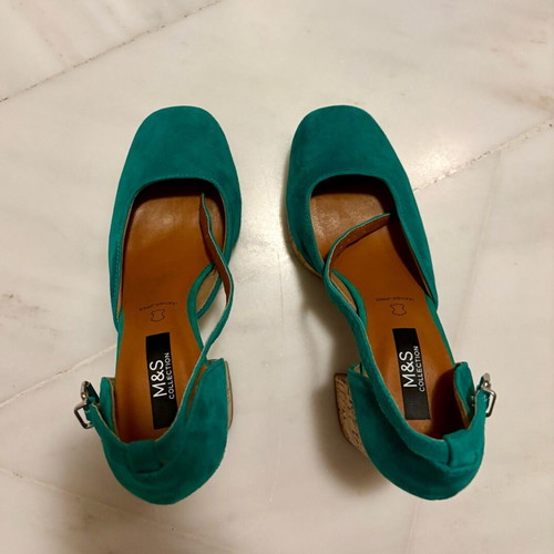 Marks & Spencer women's green shoes size 38 new