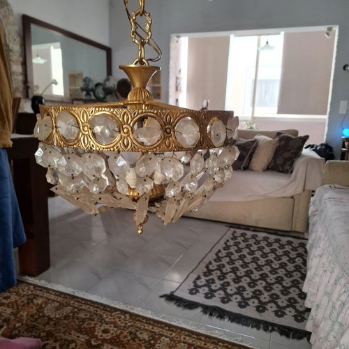 Original brass ceiling light like new