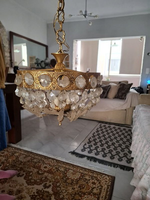 Original brass ceiling light like new