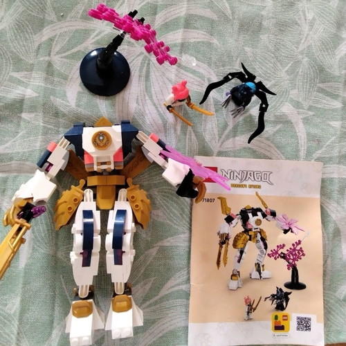 Lego Ninjago Mech Dragons Rising με 2 φιγούρες Sora και Wolf Musk Warrior σαν καινούργιο