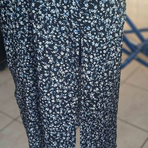 Bershka summer dress size M like new, blue-white