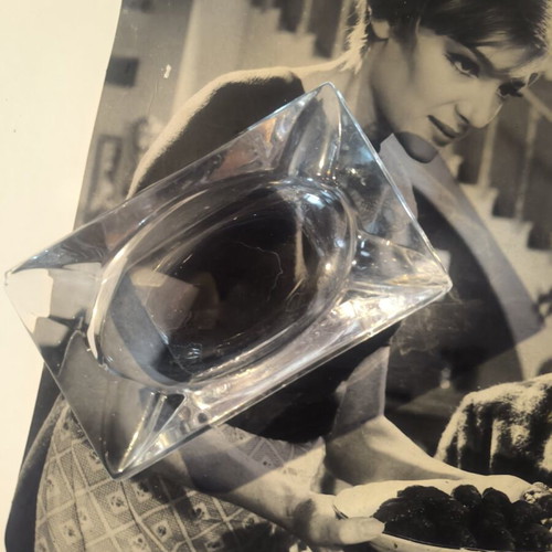 Crystal ashtray like new