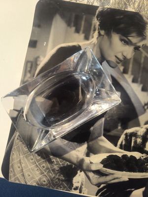 Crystal ashtray like new