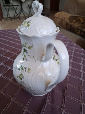 Bavaria porcelain teapot and milk jug new