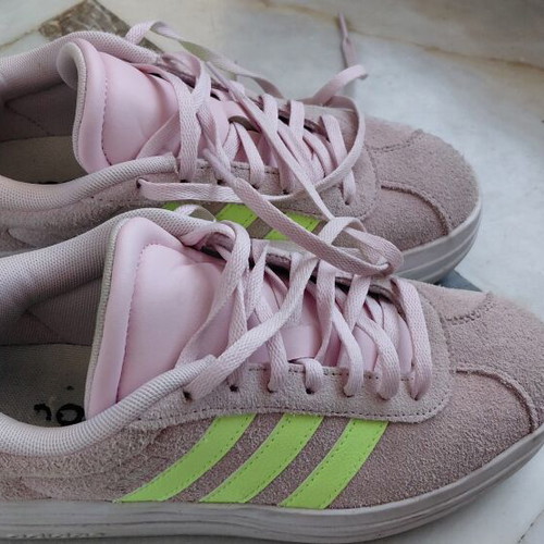 Adidas casual pink suede women's shoes size 38