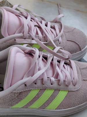 Adidas casual pink suede women's shoes size 38