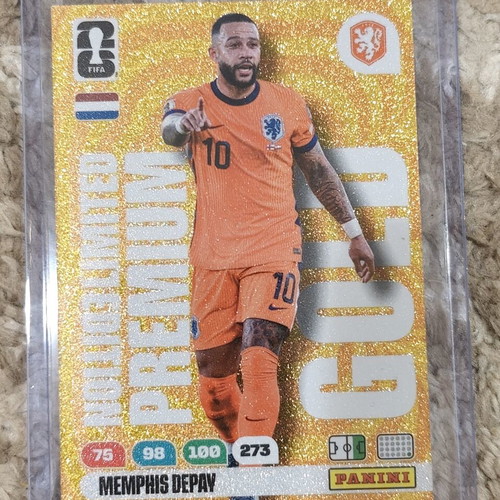 Panini Golden Card Memphis Depay Limited Edition new