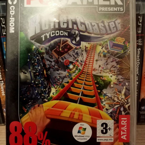 Rollercoaster Tycoon 3 PC simulation game like new by Atari