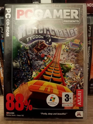 Rollercoaster Tycoon 3 PC simulation game like new by Atari